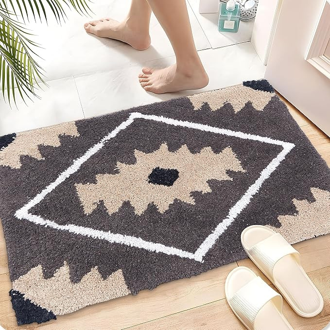 AAZEEM Absorbent Rectangular Door Mat for Indoor Entrance 16x24 Inch Non Slip Mat for Front Door Entryway,Soft Cotton Home. Hotel Balcony Floor Carpet,Doormat for Home,Doormat,Floor Mats,Beige