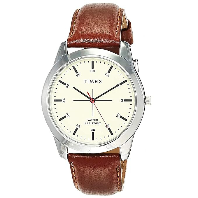 TIMEX Classics Analog Watch for Men with Round Dial & Water Resistant Man's Wrist Watches