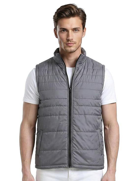 Scott International Winter Puffer Jacket | Sleeveless Water Repellent Quilted Padded | Lightweight Winter Wear | Mens Jacket | Men's Polyester Sleeveless with Pocket | Jackets for Men Stylish