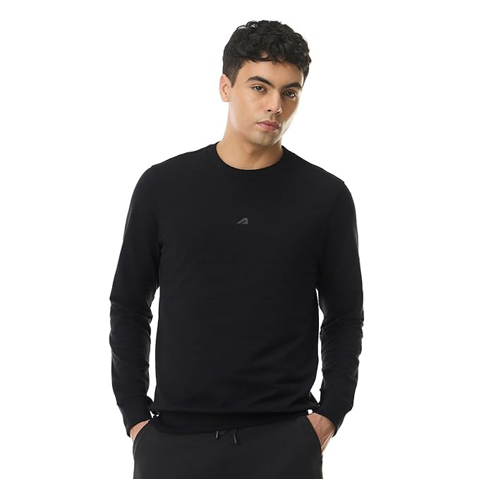 Boldfit Sweatshirt for Man, Ultra Soft Warm Sweatshirts for Men, Stylish Tailored Fit Full Sleeve Mens Sweatshirts, Tshirt Style Winter Wear for Men, Winter Sweatshirt for Casual & Semi-Formal Outfits