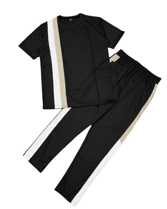 Men’s Nightsuit Cotton Blend Fabric Half Sleeve T-Shirt & Pant Set | Soft & Breathable Nightwear for Men | Comfortable Sleepwear with Relaxed Fit for Daily Use