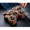 Watch box for men, Mens rosewood watch display case, Handcrafted honeycomb organizer, Father’s Day Gift – Luxury Built to Last, Vintage Display Case and Organizer for Men's Timepiece Collection