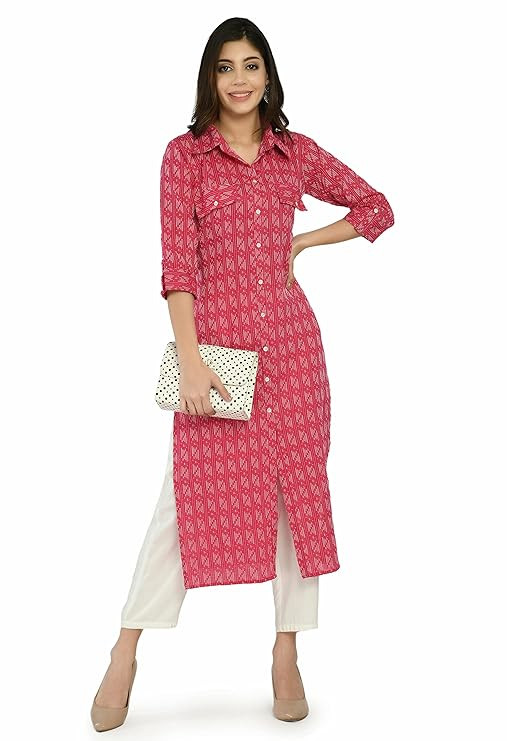 AnjuShree Choice Women's Cotton Straight Kurti