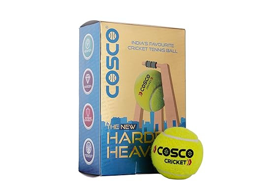 Cosco Rubber Light Cricket Tennis Ball (Pack of 6)
