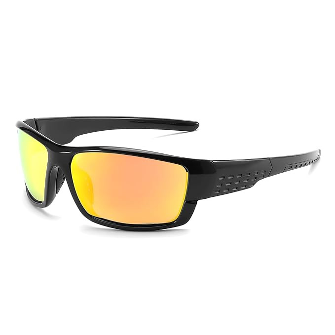 Karsaer Polarized Sports Sunglasses Cycling Glasses,UV400 Protection Baseball Running Glasses for Men Women E1292