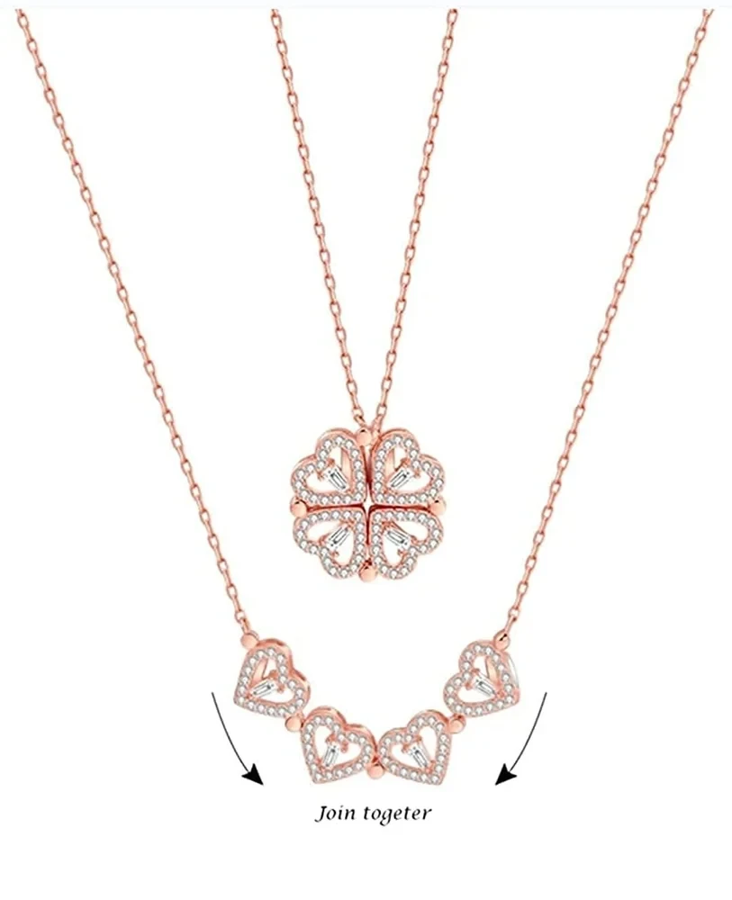 Four Heart Magnetic Necklace