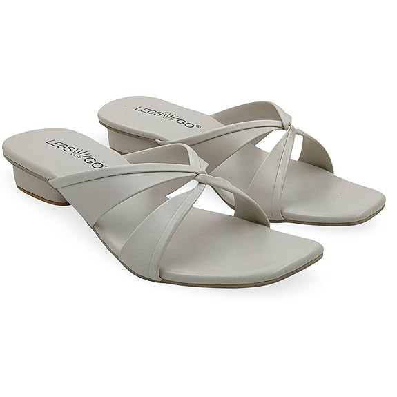 Women's Lavender Flat Sandals with Crystal Strap | Comfortable Slip-On for Casual & Occasional Wear