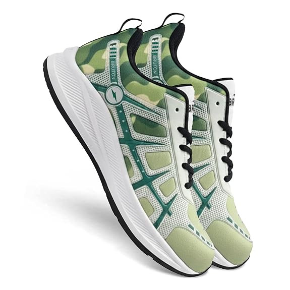 BRUTON 646 EVA Lite Running Sport Shoes for Men-Green