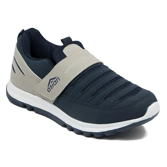 ASIAN Men’s Walking Shoes | Lightweight Comfort with Velcro Closure | Cushioned Support & Anti-Slip Sole | Ideal for Daily Walking & Long Hours