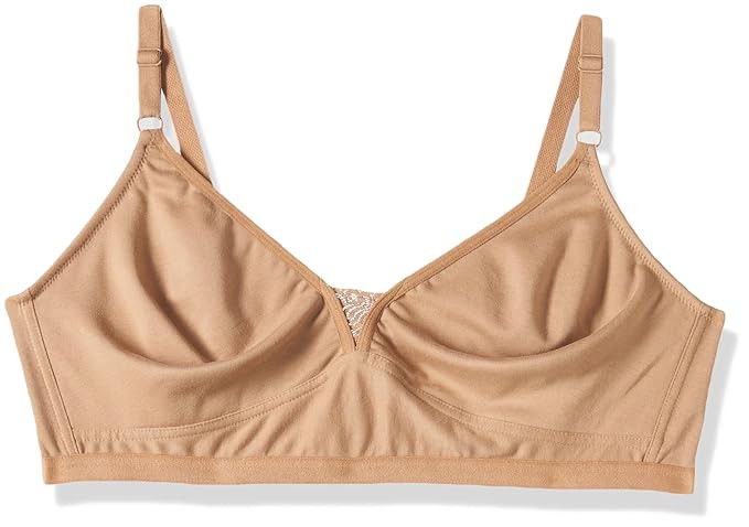Clovia Women's Cotton Rich Solid Non-Padded Full Cup Wire Free T-Shirt Bra - Beige
