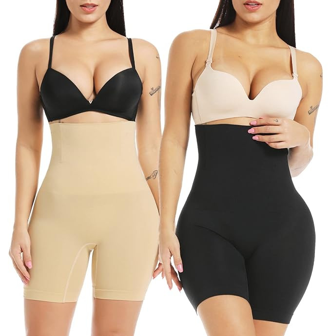 HSR High Waisted Body Shaper Shorts Shapewear for Women Tummy Control Thigh Slimming Technology