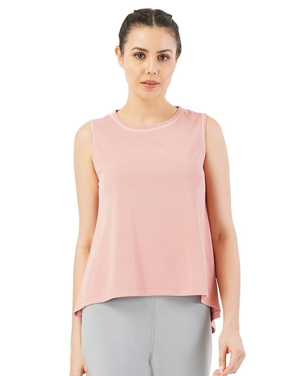 PUMP'D Athleisure Women's Sleeveless Fashion Workout Vest for Women & Girls | Lightweight Activewear for Running, Sports & Gym - Lightweight, Anti-Odor, UV Protect, Dry Tech, Ultra Soft Seams