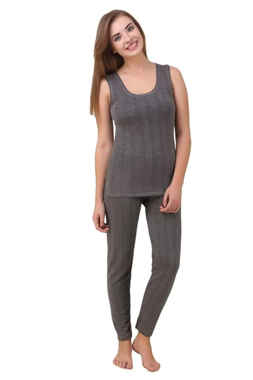 HAP Women's Quilted Thermal Set : Sleeveless Top + Trouser