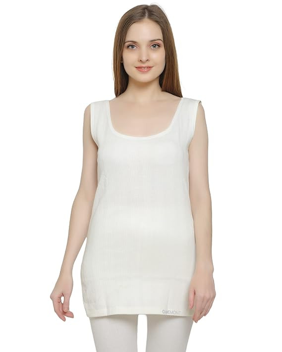 Super Soft Thermal Winter Top for Women/Ladies Available in 3/4 Sleeve and Sleeveless in Off White and Grey