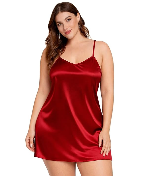 Mistic Women Satin Babydoll Soft & Comfortable Night Dress | Nightwear for Girl | Sexy Night Gown for Women Night Wear | Silk Look Sleepwear Short Nighty for Girls & Ladies