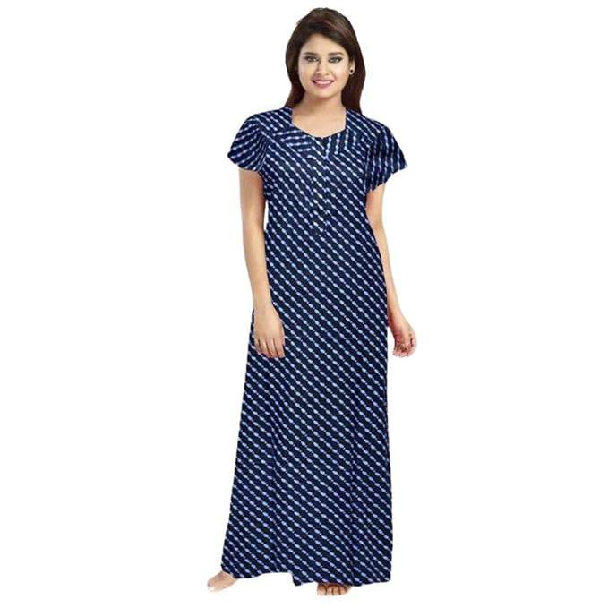 Women's Cotton Floral Printed Night Dresses | Pure Cotton Night Gown | Maxi Dress | Frock Nighty for Women | Gown for Women