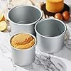 Aluminium Cake Mould Set of 3 – Round, Heart & Square Baking Pan Combo, Oven Safe Cake Tin Set for Cakes, Brownies, Bread, Cheesecake & Desserts, Durable Bakeware Moulds