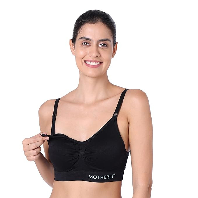 Motherly Maternity Bra Comfortable Padded Breastfeeding Nursing Bras for Women with Removable Pads