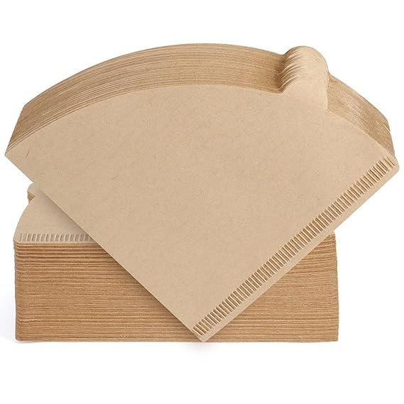 Disposable Coffee Filter Papers | Unbleached Natural Paper Cone Filters for Drip Coffee Maker | Eco-Friendly Coffee Brewing Filters for Smooth & Pure Taste 100 Pic