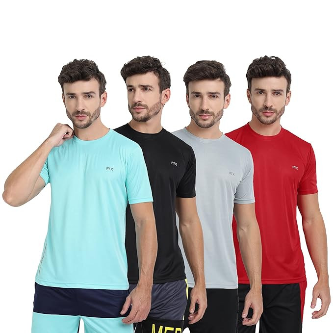 FTX Men Polyester Regular Fit T-Shirt