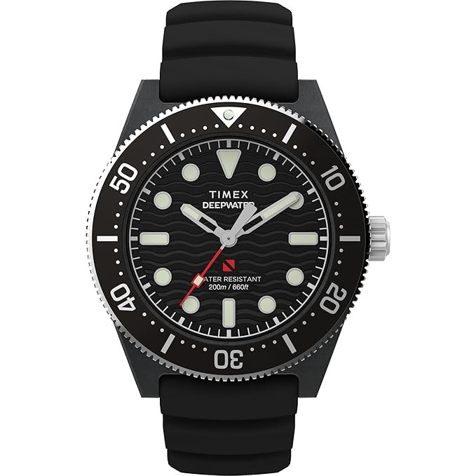 Deep Water Reef Analog Watch for Men with Round Dial & Water Resistant Man's Wrist Watches