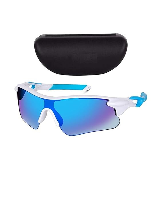Zynic Men’s Stylish Sports Sunglasses with Case| UV400 Protection Classic Wrap Around Googles |Sports Shades for Driving,Cyclining Outdoor & Travel