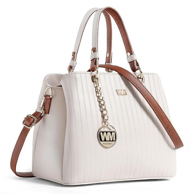 WOMEN MARKS® Structured Handbag Design for Girls/Women with Detachable and Adjustable Shoulder Strap