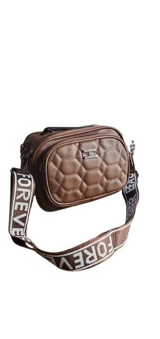 Women's Quilted Crossbody Sling Bag with Adjustable Wide Strap, Multi-Compartment Zipper Closure, Lightweight Shoulder Bag for Daily Use, Travel & Casual Wear