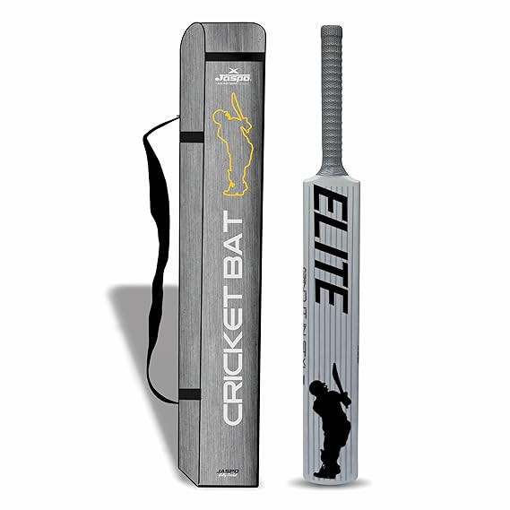 Jaspo Slog Elite Plastic Tennis Cricket Bat, Hybrid Pu Filled Plastic Cricket Bat, Premium Hard Plastic Bat, Full Size Bat, 34 X 4.5 Inches, for All Ages (Slog Elite)Jaspo Slog Elite Plastic Tennis Cricket Bat, Hybrid Pu Filled Plastic Cricket Bat, Premiu