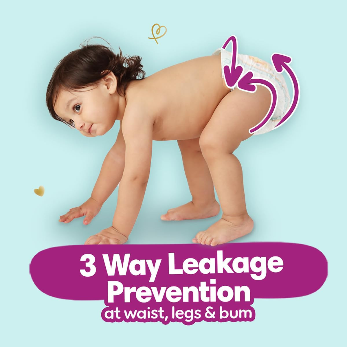 Pampers Active Baby Taped Diapers, Large size diapers, (LG) 50 count, taped style custom fit (Pack of 2)