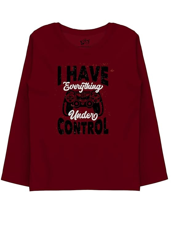 X2O Cotton Printed Full Sleeve T Shirts for Boys(Pack of 1)