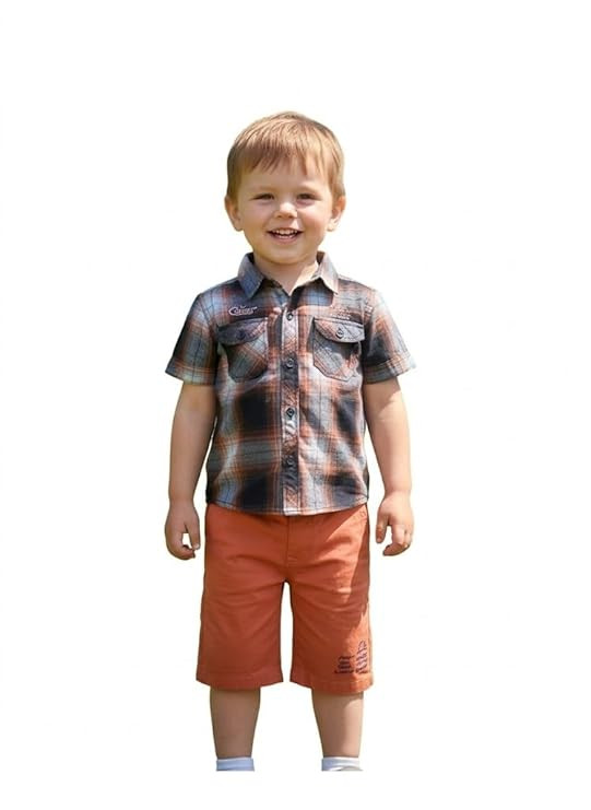 Varmuda Cotton Co-ord Set for Baby Boys | Soft & Breathable Kids Summer Outfit | Half Sleeve Shirt & Shorts Set | Comfortable Clothing
