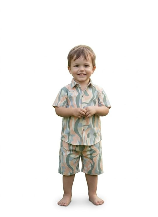 Varmuda Cotton Co-ord Set for Baby Boys | Soft & Breathable Kids Summer Outfit | Half Sleeve Shirt & Shorts Set | Comfortable Clothing
