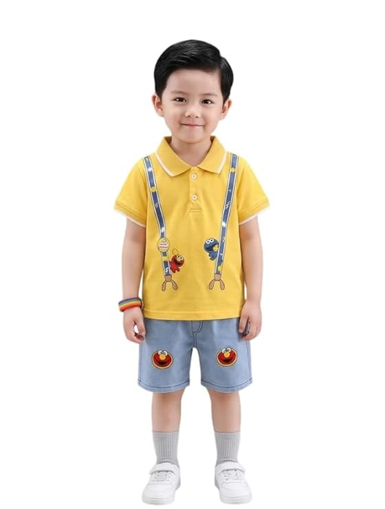 Tirupati Creation Stylish Baby Boy Dress Set with Printed T-Shirt and Shorts | Kids Clothes for Boys | Comfortable Kids Boys Dress for Daily Wear | Perfect Dress for Baby Boy