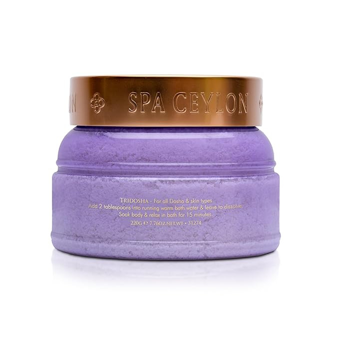 Spa Ceylon Sleep Bath Soak | Sleep Blend with Lavender, Patchouli & Ylang Ylang | Naturals Therapy for Relaxation & Wellness | 200g