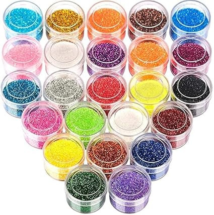 Eclet Fine Glitter for Resin, Set of 12 Colors, Extra Fine Resin Powder, Nail, Assorted Craft for Epoxy Resin Art, Body Face Hair Bulk, Tumbler Candle Making