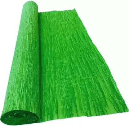 Sejas Collections Green 75 GSM Craft Paper, 8x20 inches, Set of 1 Roll, Ideal for DIY Flower Making, Wrapping, Art Projects