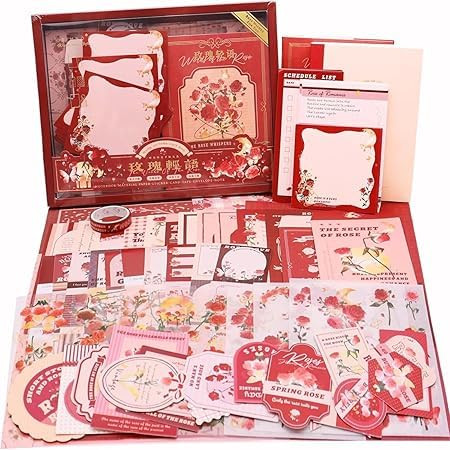 Shop CURVE CREATION scrapbook kit — Pink Cat’s Letter aesthetic set with photo album, scrapbook journal, paper stickers & craft notebook. Complete DIY scrap booking kit for journaling, vintage art & gifts. CURVE CREATION