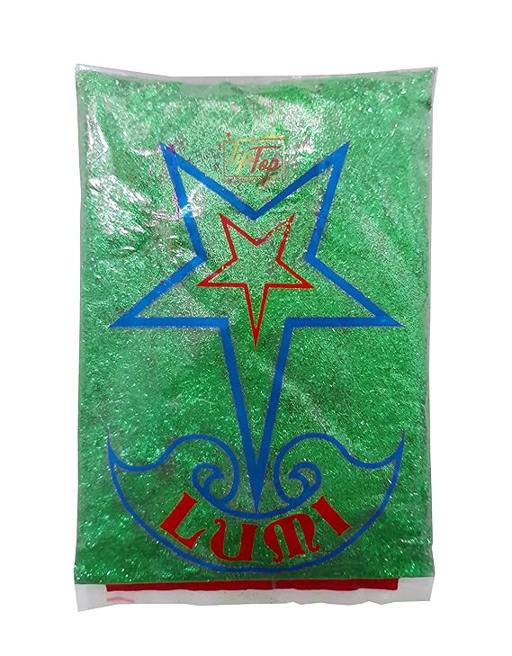 Sparkling Glitter Powder (100 Grams) (Premium Shimmer) (Forest Lumi Flake)
