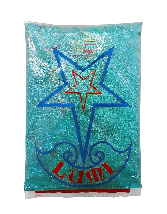 Sparkling Glitter Powder (100 Grams) (Premium Shimmer) (Lake Blue Lumi Flake)