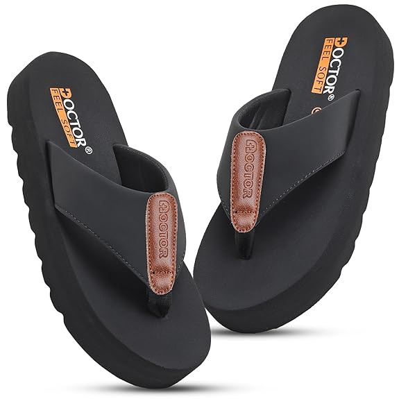 Men’s Cushioned Flip Flops | Soft Comfortable Thong Slippers for Everyday Wear | Lightweight Anti-Slip Casual Beach Sandals for Indoor Outdoor Use