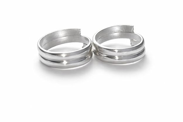 Swamini Creations Simple Toe Rings for Women | Adjustable Fit | 1 Pair