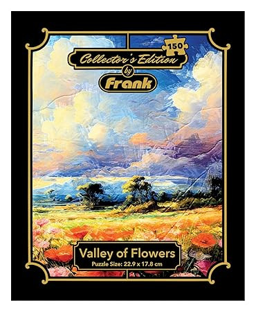 Frank Valley of Flowers 150 Pieces Puzzle | Collector's Edition | Travel Friendly Mini Puzzles | Puzzles Having Realistic Illustrations | Game for Focus & Memory | for Adults & 7 Years & Above