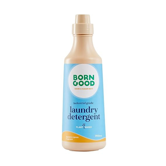 Born Good Plant Based Japanese Cypress Fragrance Laundry Detergent, Biodegradable, Non-Toxic And Eco-Friendly - 950ml (Pack of 1)