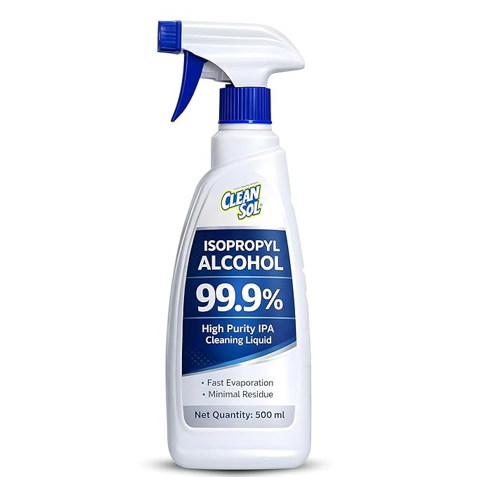 Cleansol Isopropyl Alcohol 99.9% IPA Spray | 500 ml | Quick Dry, No Residue | Multipurpose Household Cleaner for Electronics & Surfaces