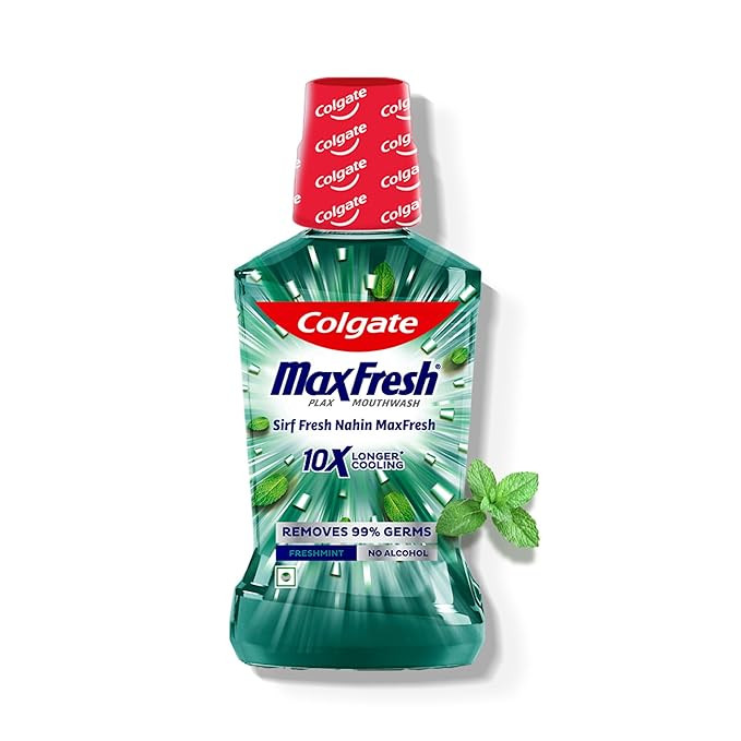 Colgate Plax Antibacterial Mouthwash, 24/7 Fresh Breath - (Fresh Mint) 250 ml(Pack of 1)