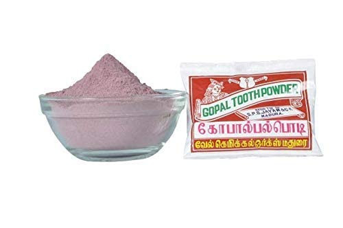 Gopal Tooth Powder Natural Dental Cleanser Tooth Powder for Everday Use - Pack of 25.