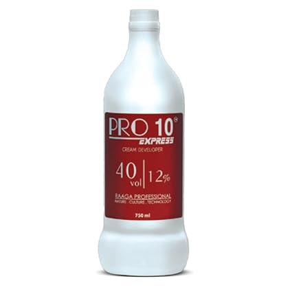 Raaga Professional Pro 10 Express 12% Cream Developer, 40 Vol, 1000 ml