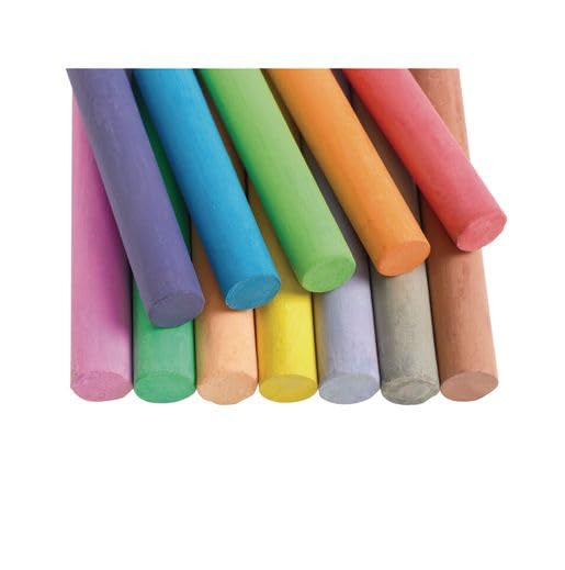 Dustless Chalk Chalkboard Chalk Non Toxic Colored Chalk for Kid and Chalkboard Cleaner for Teacher Blackboard Kid Children Drawing Writing 10pcs (Multicolor)