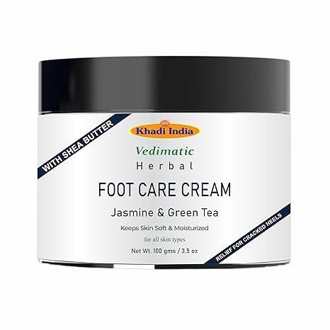 Khadi Herbal Foot Care Cream Repairs Cracked Heel | Crack Heel Repair Cream For Women & Men, Moisturizes Dry Feet, Combats Feet Odour & Infections (Pack Of 1-100gm)